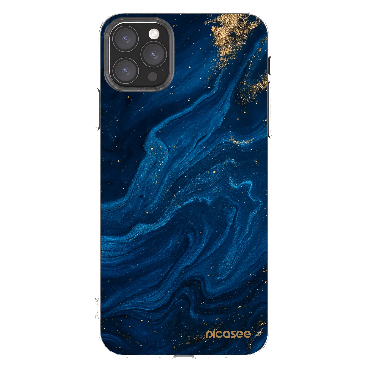 Picasee husă transparentă din silicon pentru Apple iPhone 11 Pro Max - Blue