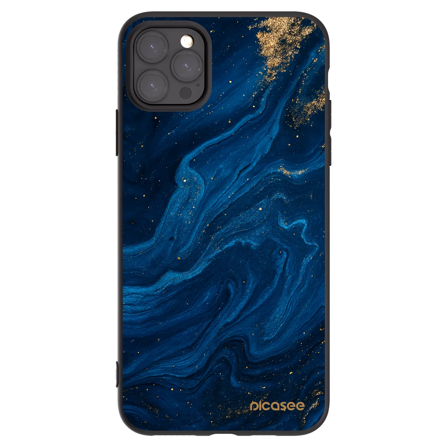 Picasee husă neagră din silicon pentru Apple iPhone 11 Pro Max - Blue
