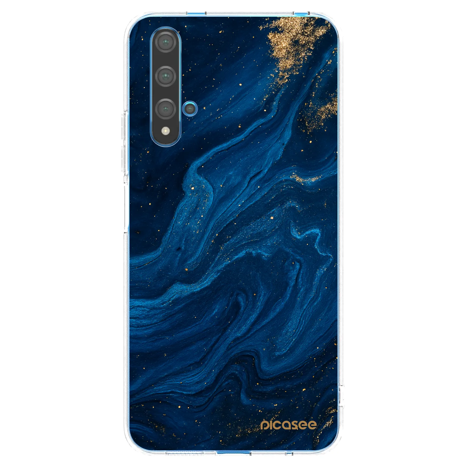 Picasee husă transparentă din silicon pentru Huawei Nova 5T - Blue