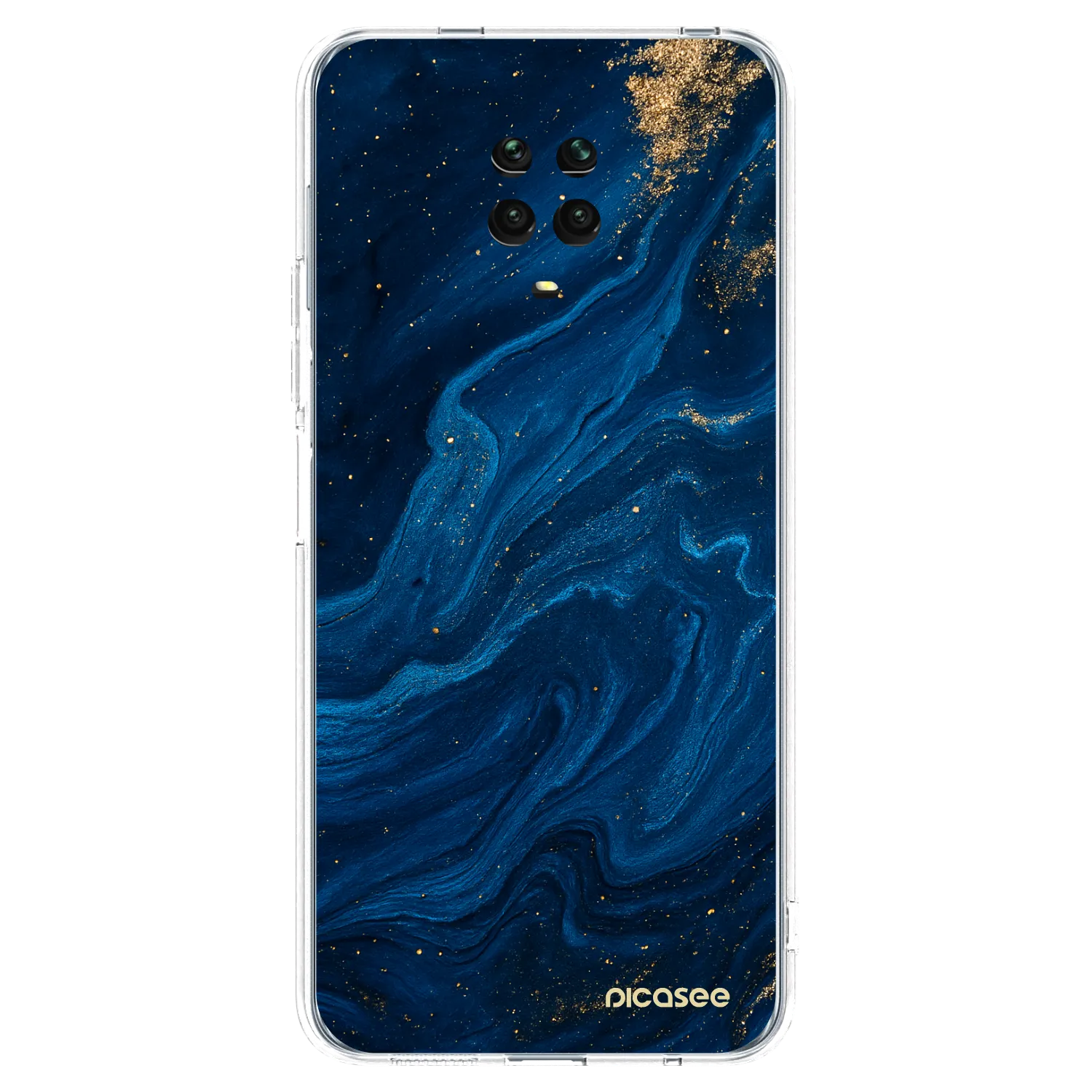 Picasee husă transparentă din silicon pentru Xiaomi Redmi Note 9 Pro - Blue