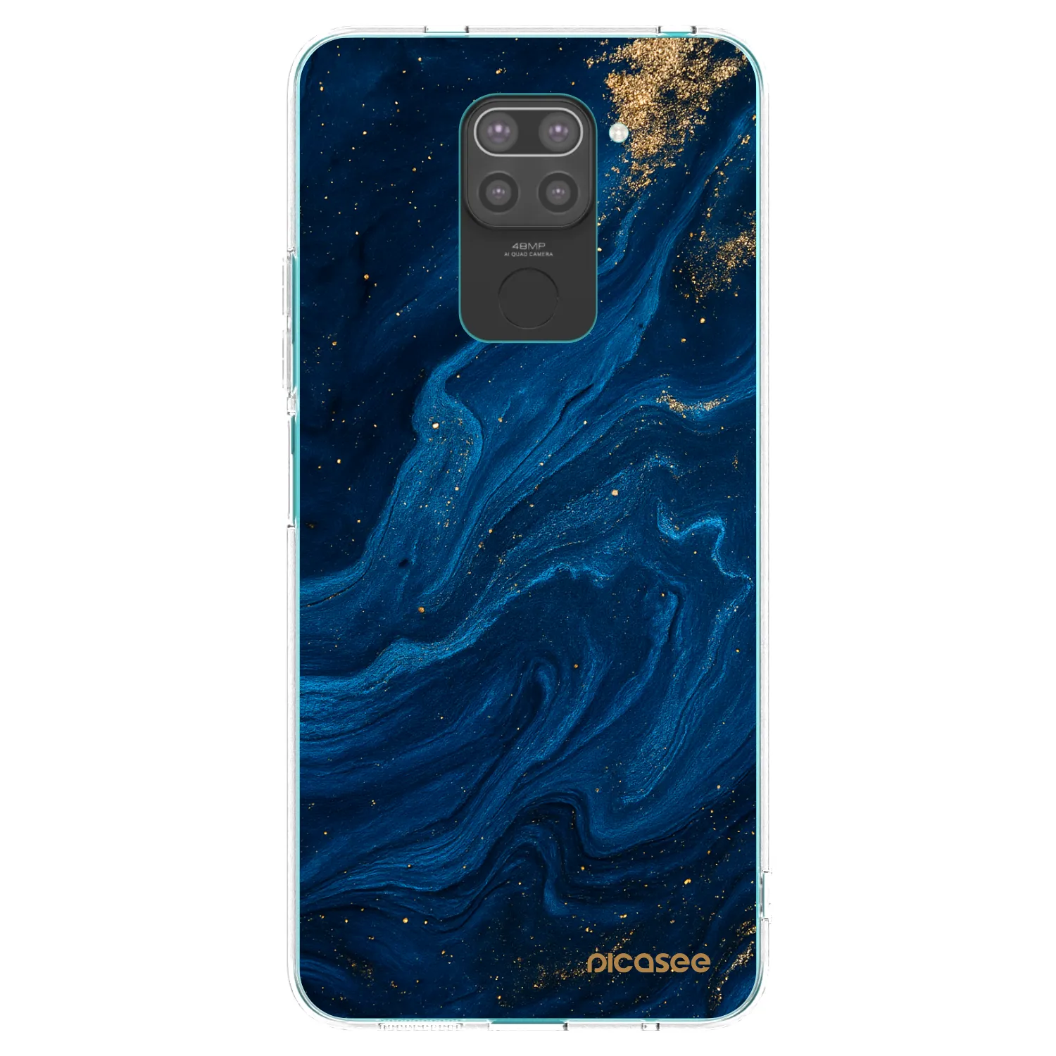 Picasee husă neagră din silicon pentru Xiaomi Redmi Note 9 - Blue