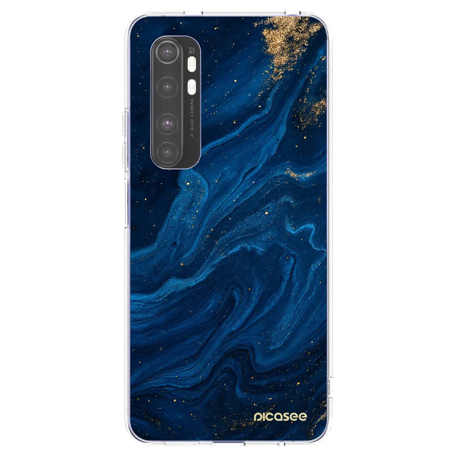 Picasee husă transparentă din silicon pentru Xiaomi Mi Note 10 Lite - Blue