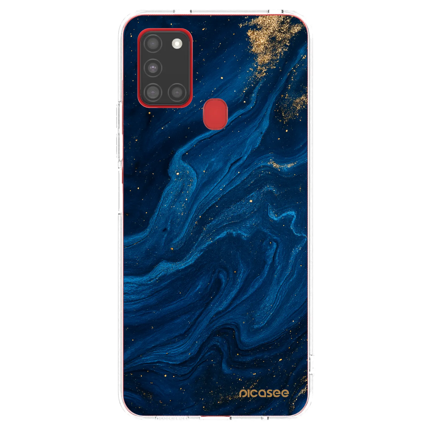 Picasee husă transparentă din silicon pentru Samsung Galaxy A21s - Blue