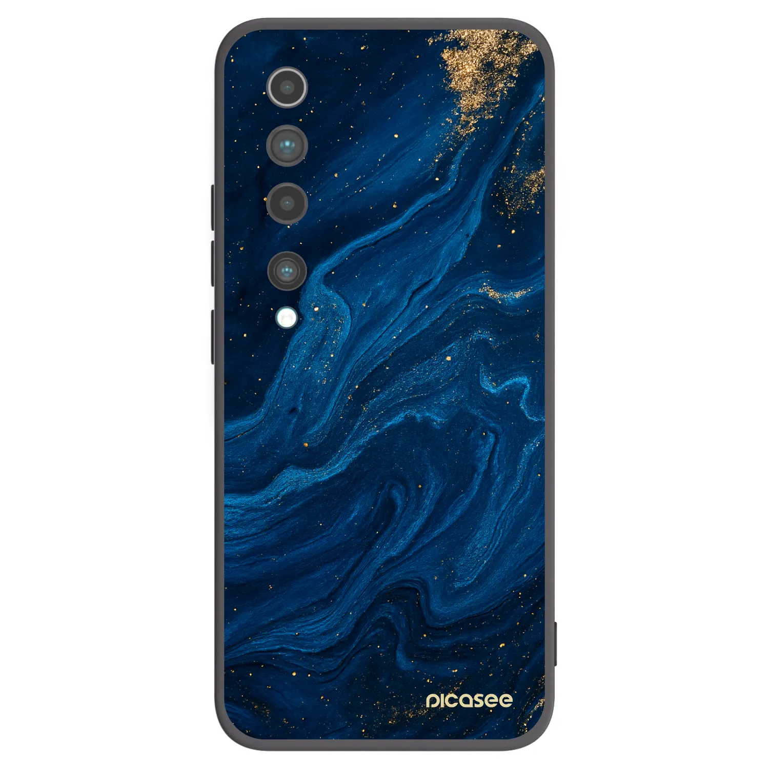 Picasee husă neagră din silicon pentru Xiaomi Mi 10 - Blue