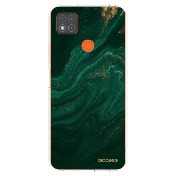 Picasee husă transparentă din silicon pentru Xiaomi Redmi 9C - Green
