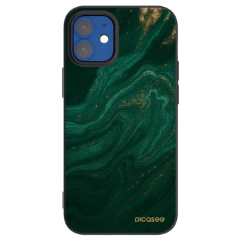 Picasee husă neagră din silicon pentru Apple iPhone 12 mini - Green