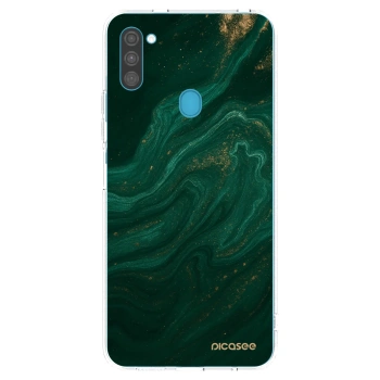 Picasee husă transparentă din silicon pentru Samsung Galaxy M11 - Green