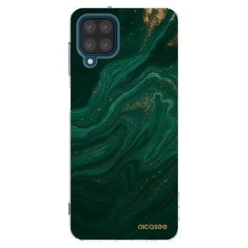 Picasee husă transparentă din silicon pentru Samsung Galaxy A12 A125F - Green