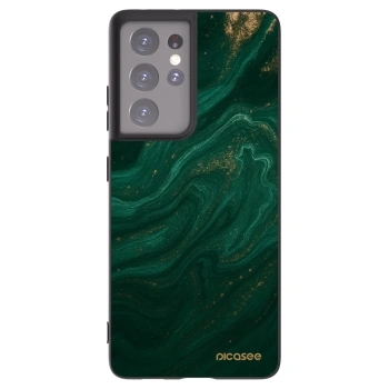 Picasee husă neagră din silicon pentru Samsung Galaxy S21 Ultra 5G G998B - Green