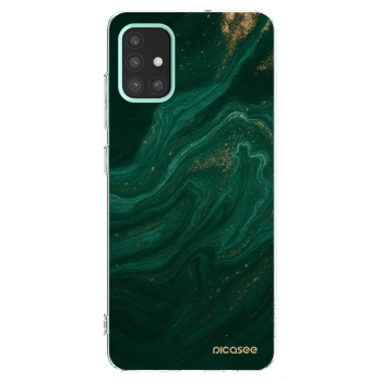 Picasee husă transparentă din silicon pentru Samsung Galaxy M31s - Green