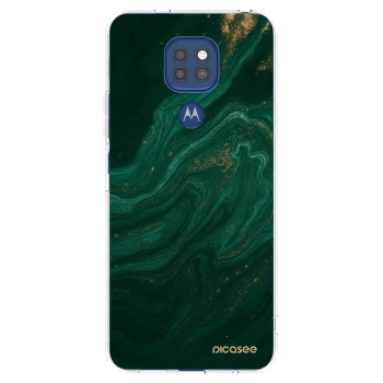 Picasee husă transparentă din silicon pentru Motorola Moto G9 Play - Green
