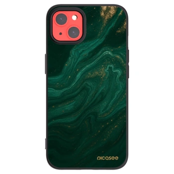 Picasee husă neagră din silicon pentru Apple iPhone 13 - Green