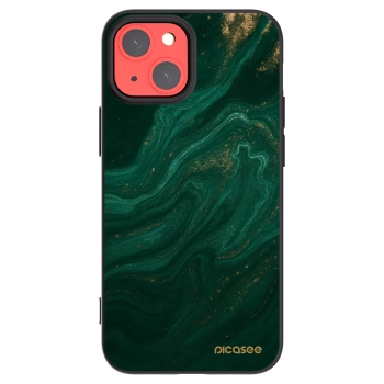 Picasee husă neagră din silicon pentru Apple iPhone 13 mini - Green