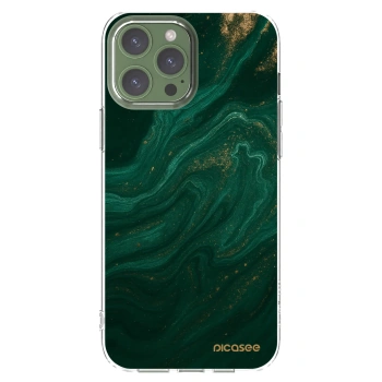Picasee husă transparentă din silicon pentru Apple iPhone 13 Pro Max - Green