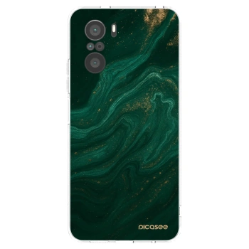 Picasee husă transparentă din silicon pentru Xiaomi Poco F3 - Green