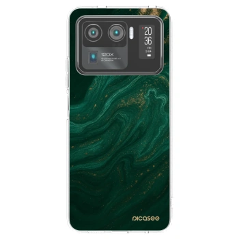 Picasee husă transparentă din silicon pentru Xiaomi Mi 11 Ultra - Green