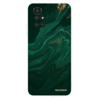 Picasee husă transparentă din silicon pentru Xiaomi Redmi 10 - Green