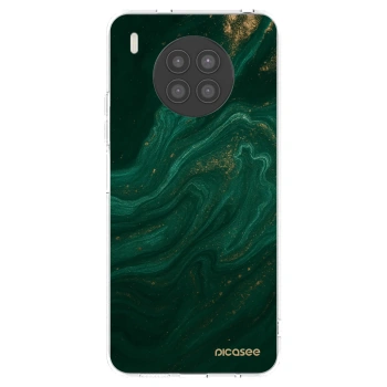 Picasee husă transparentă din silicon pentru Huawei Nova 8i - Green