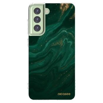 Picasee husă transparentă din silicon pentru Samsung Galaxy S21 FE 5G - Green