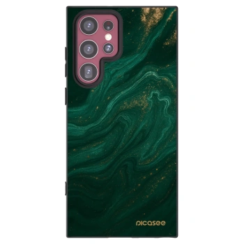 Picasee husă neagră din silicon pentru Samsung Galaxy S22 Ultra 5G - Green