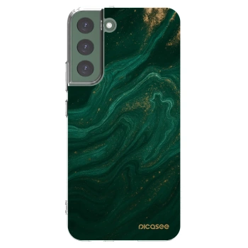 Picasee husă transparentă din silicon pentru Samsung Galaxy S22+ 5G - Green