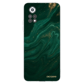 Picasee husă transparentă din silicon pentru Xiaomi Poco X4 Pro 5G - Green