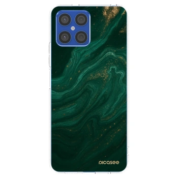 Picasee husă transparentă din silicon pentru Honor X8 4G - Green