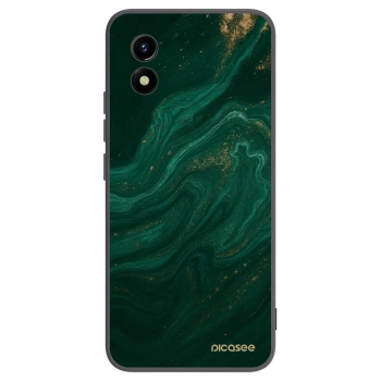 Picasee husă neagră din silicon pentru Vivo Y01 - Green