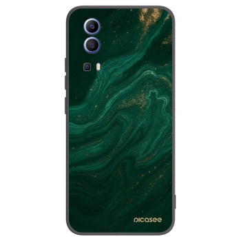 Picasee husă neagră din silicon pentru Vivo Y52 5G - Green