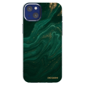 Picasee husă transparentă din silicon pentru Apple iPhone 14 Plus - Green