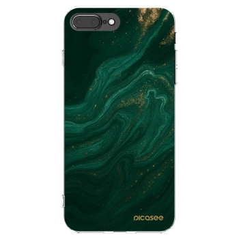 Picasee husă transparentă din silicon pentru Apple iPhone 8 Plus - Green