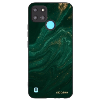 Picasee husă neagră din silicon pentru Realme C21Y - Green