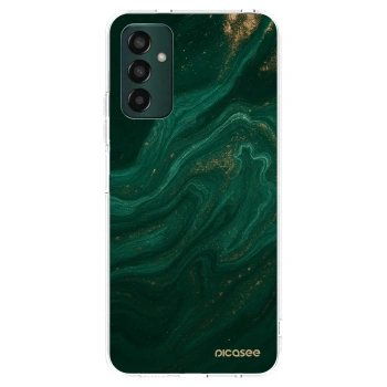 Picasee husă transparentă din silicon pentru Samsung Galaxy M13 M135F - Green