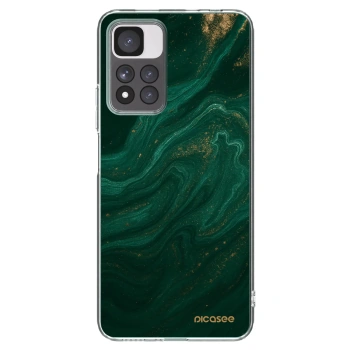 Picasee husă transparentă din silicon pentru Xiaomi Redmi Note 11 Pro+ 5G - Green