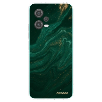 Picasee husă transparentă din silicon pentru Xiaomi Poco X5 - Green