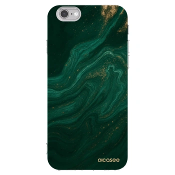 Picasee husă transparentă din silicon pentru Apple iPhone 6/6S - Green