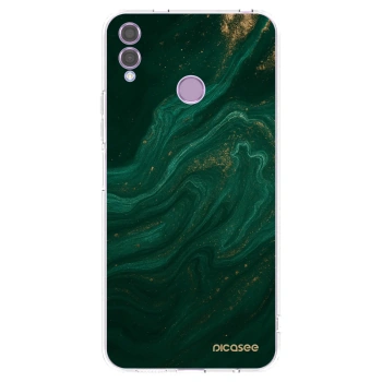Picasee husă transparentă din silicon pentru Honor 8X - Green