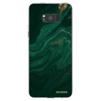 Picasee husă transparentă din silicon pentru Samsung Galaxy S8 G950F - Green