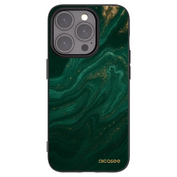 Picasee husă neagră din silicon pentru Apple iPhone 15 Pro - Green