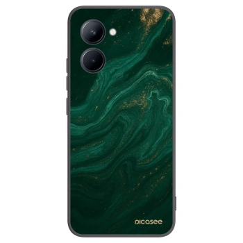 Picasee husă neagră din silicon pentru Realme C33 (2023) - Green