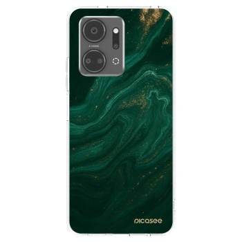 Picasee husă transparentă din silicon pentru Honor X7a - Green