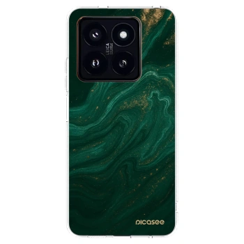 Picasee husă transparentă din silicon pentru Xiaomi 14 Pro - Green