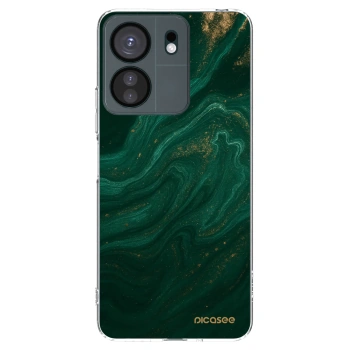 Picasee husă transparentă din silicon pentru Xiaomi Redmi 13C 4G - Green