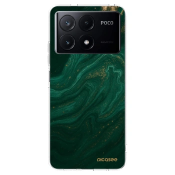 Picasee husă transparentă din silicon pentru Xiaomi Poco X6 Pro - Green
