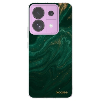 Picasee husă transparentă din silicon pentru Xiaomi Redmi Note 13 Pro 5G - Green