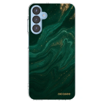 Picasee husă transparentă din silicon pentru Samsung Galaxy A15 A156B 5G - Green