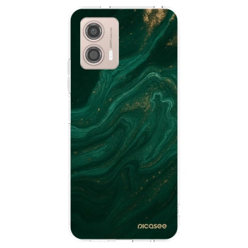 Picasee husă transparentă din silicon pentru Motorola Moto G53 5G - Green