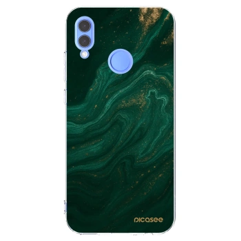 Picasee husă transparentă din silicon pentru Honor 10 Lite - Green