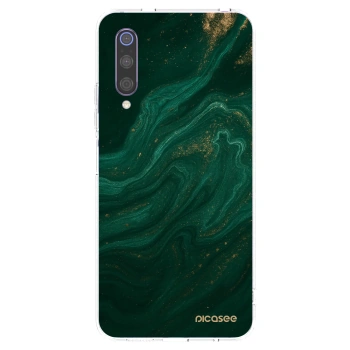 Picasee husă transparentă din silicon pentru Xiaomi Mi 9 - Green
