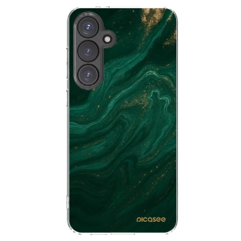 Picasee husă transparentă din silicon pentru Samsung Galaxy S24 FE S721B - Green